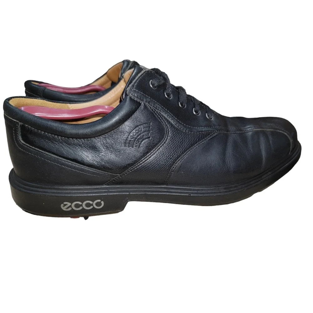 Ecco Mens Hydromax Classic Golf Shoes Black Leather Oxford‎ EU 46 / US 12 - 12.5